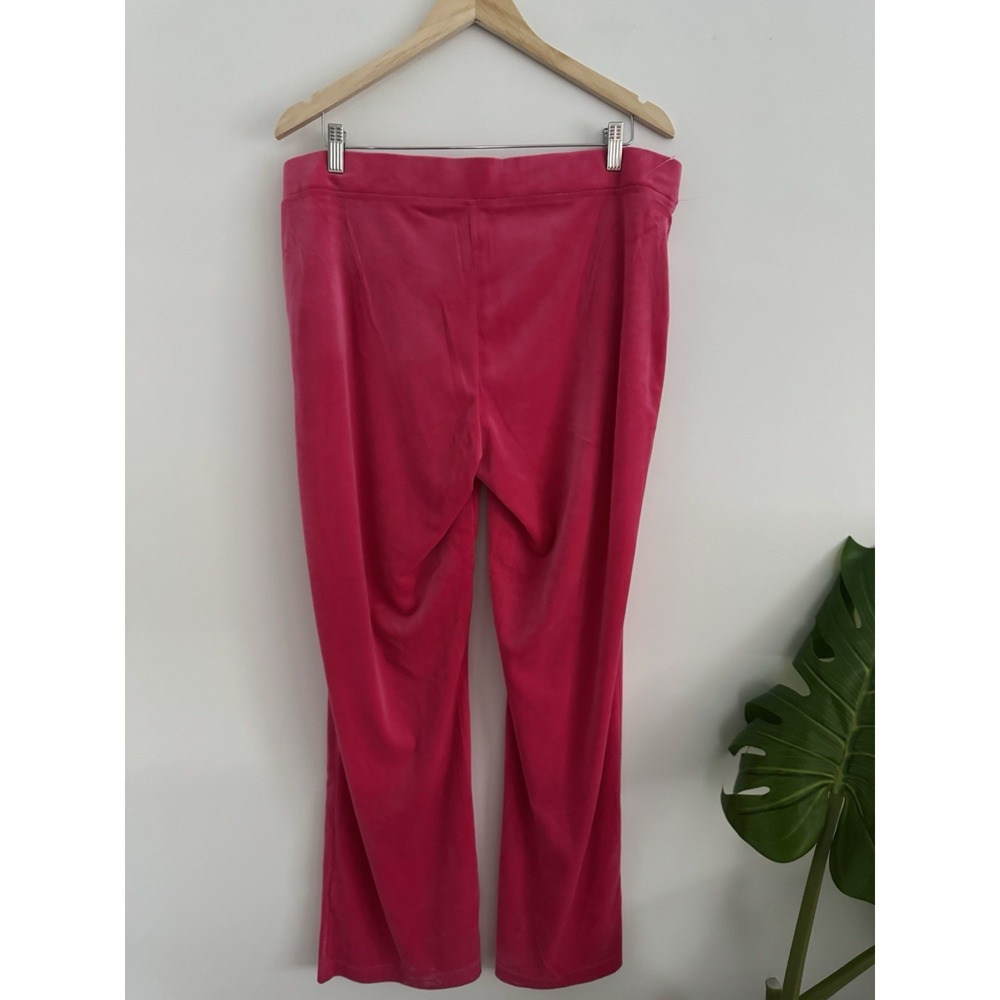 Juicy Couture‎ L, XL Velour Vixen Pink Bling Cropped Low Rise Tracksuit NWT - Picture 4 of 13